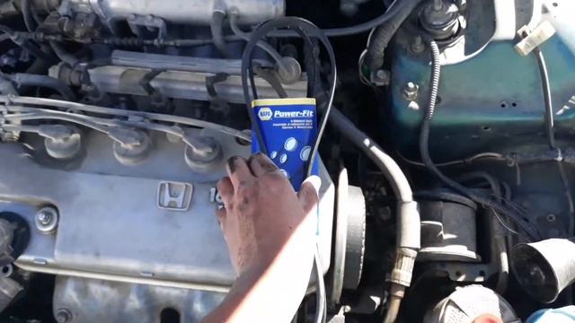 How to replace a power steering belt on a 1992-1995 honda civic смотреть онлайн