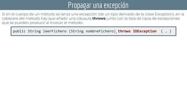 JAVA: throw y throws ☕ DAM - DAW смотреть онлайн