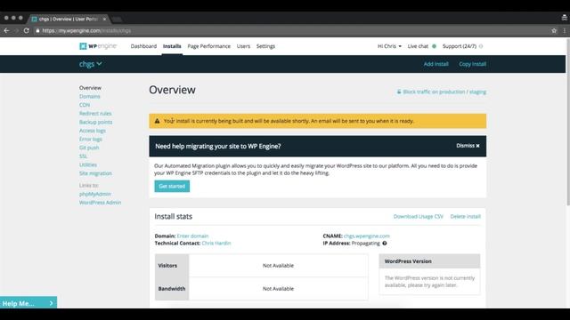 WP Engine - Add New Install Tutorial - WordPress смотреть онлайн