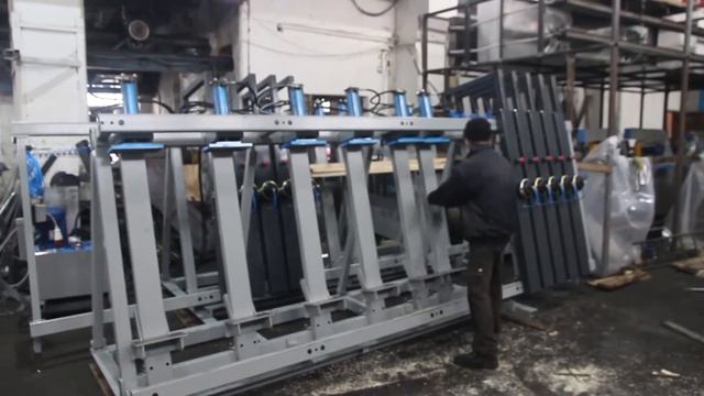 SLU вертикальные прижимы катаются по длине пресса