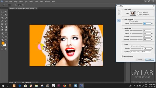 Adobe Photoshop - Refine edge смотреть онлайн