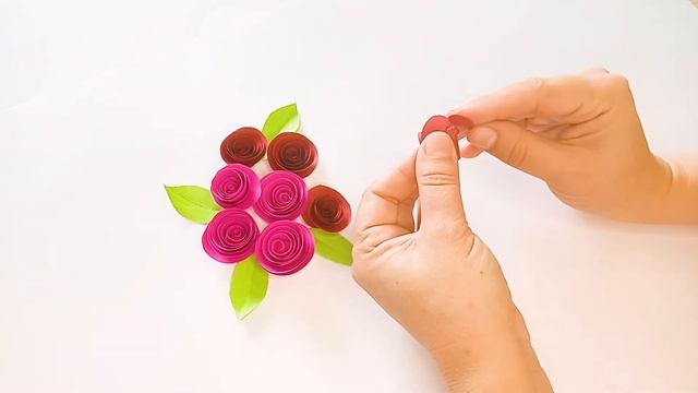 Красивые розы из бумаги за 3 минуты. Как сделать розы из бумаги. смотреть онлайн