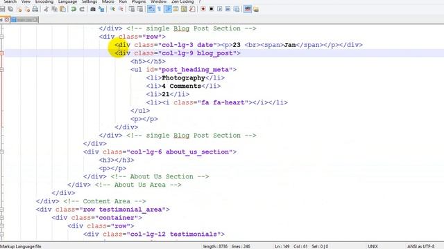 PSD to HTML with HTML5 Boilerplate & Bootstrap 3 - LIVE Part -4 [Bangla] смотреть онлайн
