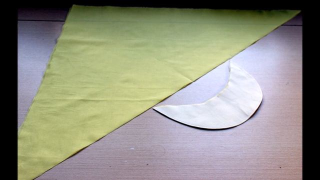 Как сшить косынку с козырьком  Простая выкройка