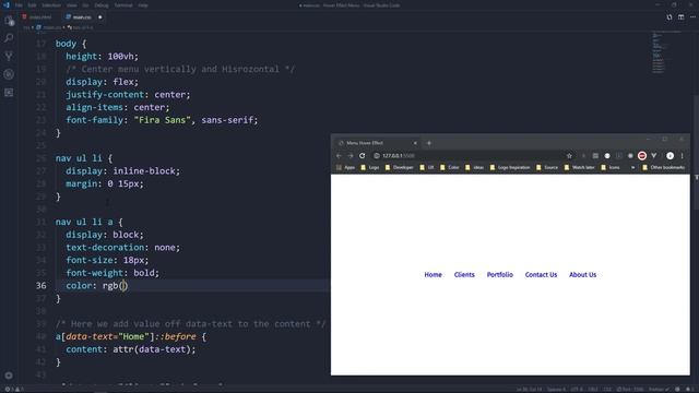 CSS Creative Menu Hover Effects Html CSS Hover Effects Tutorial смотреть онлайн