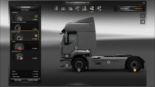 Euro Truck Simulator 2: Renault Premium (Upgrading & Painting) смотреть онлайн
