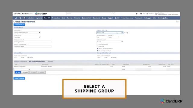 Formula & Recipe Management NetSuite SuiteApp by Blend ERP смотреть онлайн