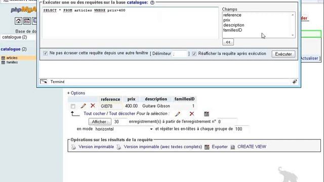 27 4 php mysql base de donnée command select avec clause where смотреть онлайн