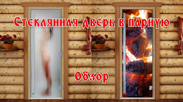 Дверь в сауну, стеклянная дверь в парилку. смотреть онлайн