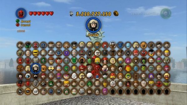 LEGO Marvel Super Heroes - All Playable Characters Unlocked (Complete Character Grid)