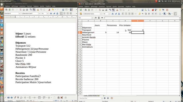 Libre Office Calc | Part 2 | Construction du tableau смотреть онлайн