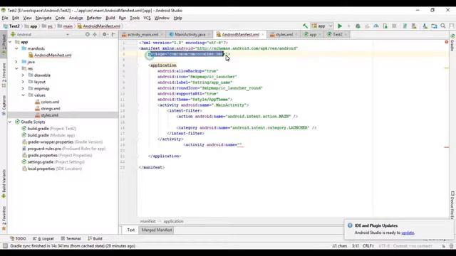 Android app development Tutorial in Tamil | part-5 Manifest and Gradle смотреть онлайн