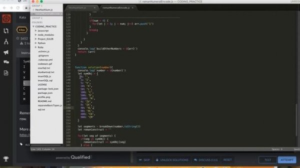 Roman Numerals Encoder | codewars 6kyu | javascript