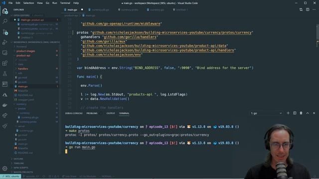 Building Microservices with Go: 14. gRPC Client Connections смотреть онлайн