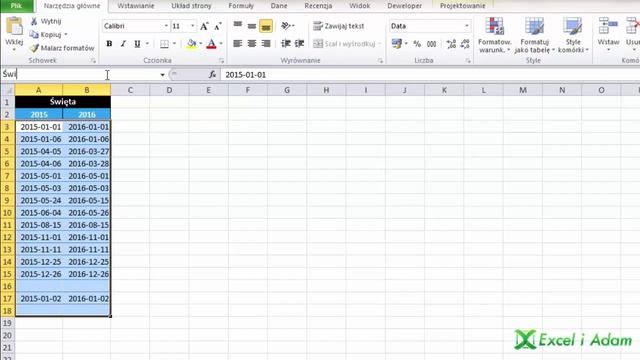 Excel - Zaznaczanie weekendów i świąt DNI.ROBOCZE porada #250 смотреть онлайн