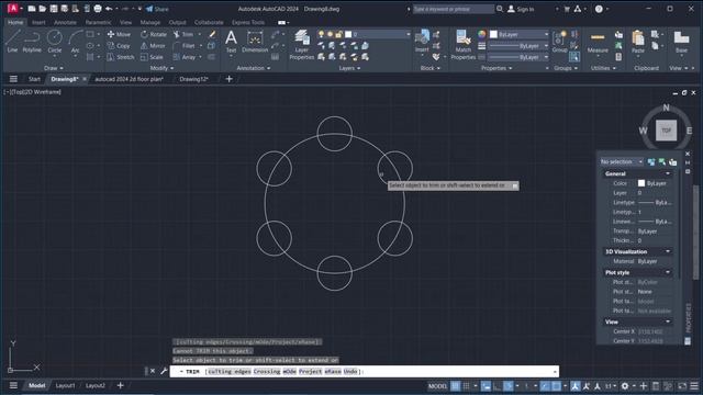 AutoCAD How To Trim Array смотреть онлайн