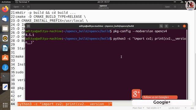 How To Install OpenCV 4.5.1 in Python on Ubuntu 20.04 || OpenCV installation in ubuntu 20.04 смотреть онлайн