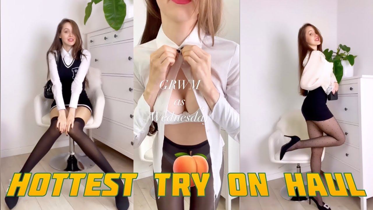 HOTTEST DRESS UP EVER Try-on haul mini skirt смотреть онлайн