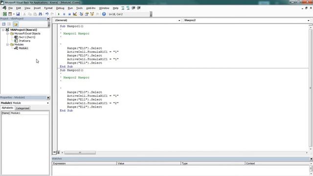 Курс VBA Excel - Как открыть редактор кода, где редактировать макросы смотреть онлайн