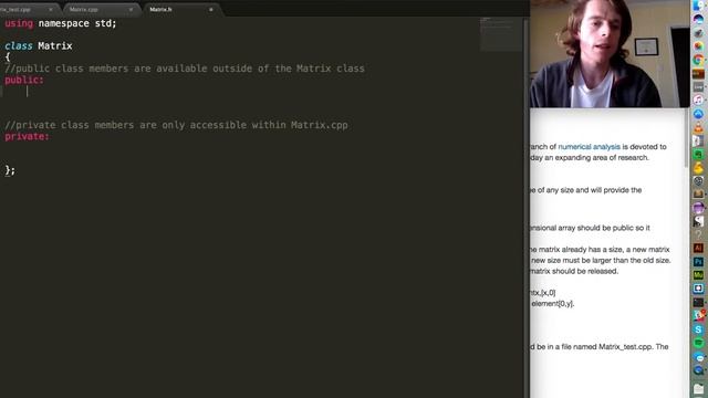 Creating a 2D Array / Matrix Class in C++ (Part 1) смотреть онлайн
