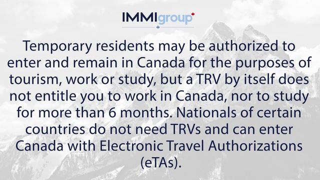 What is a Temporary Resident Visa TRV? смотреть онлайн