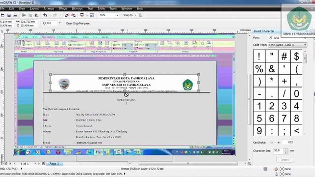 Membuat Kop Sekolah dalam Format JPG-JPEG (Picture) dengan Print Screen pada Corel Draw смотреть онлайн