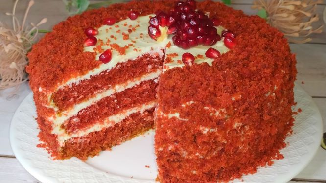 Торт _КРАСНЫЙ БАРХАТ_ Самый вкусный и простой рецепт! смотреть онлайн