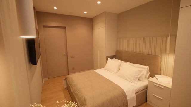 Тизер. Обзор квартиры 80 кв.м. в ЖК "Мичуринские Аллеи". Современный интерьер. смотреть онлайн