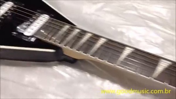 Guitarra Jackson King V - JS32 - Black w/ White Bevels - Marlon - São Leopoldo/RS