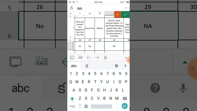 How to fill Teacher Details on Excel form Using with Mobile Phone step by step process Video смотреть онлайн