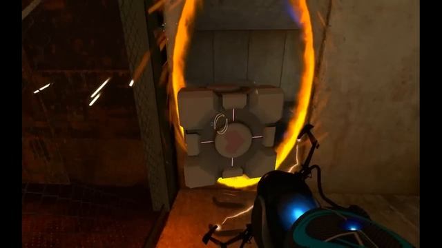 Portal - Killing GLaDOS with your companion cube (saving the cube) смотреть онлайн