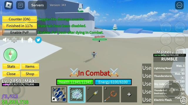 Обзор лучшей логии Rumble Blox Fruits Roblox v1/v2|все про фрукт грохота смотреть онлайн