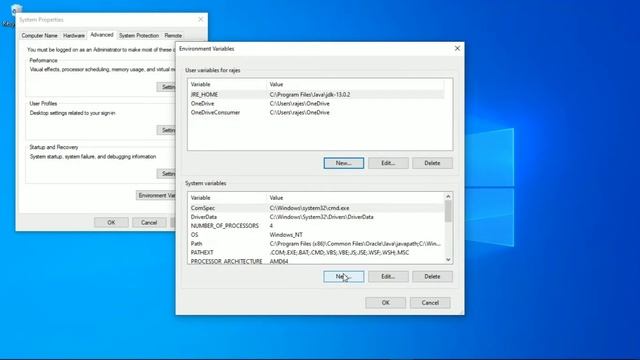How to set java home variable windows 10 PC смотреть онлайн