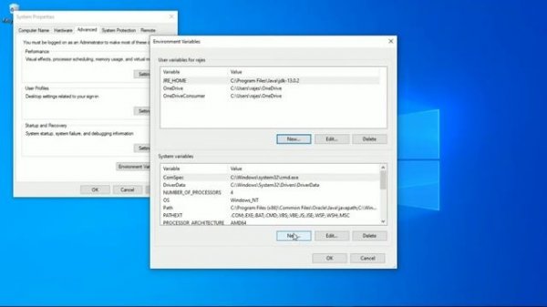How to set java home variable windows 10 PC