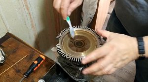 Ремонт вискомуфты  Toyota Prado 120 -  2007 год - Repair of viscose fan clutch of Toyota Prado 120