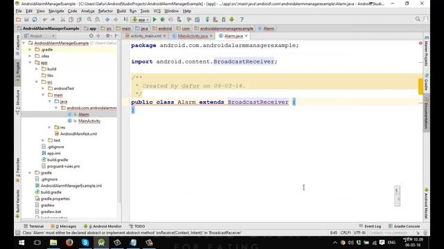 Android AlarmManager And BroadcastReceiver смотреть онлайн