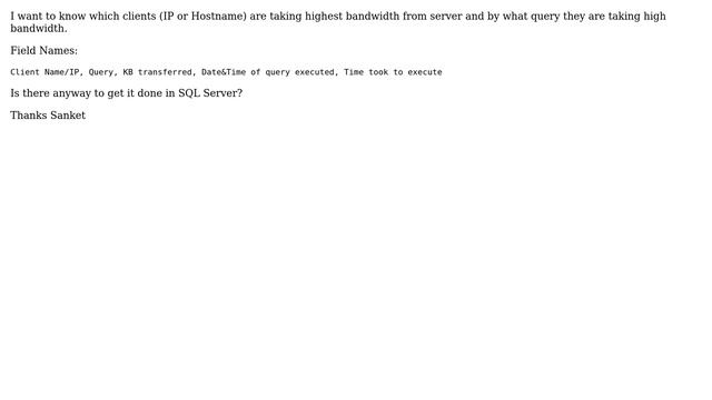 Databases: Find out which client IP and Query using highest network Bandwidth from SQL Server смотреть онлайн