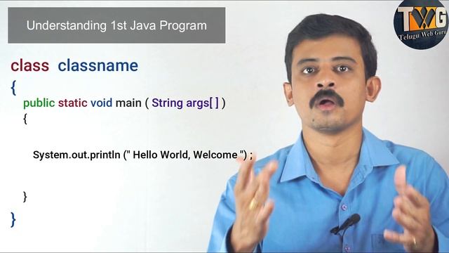 Understanding First java program | | Java Tutorial in Telugu part - 5 | Telugu Web Guru смотреть онлайн