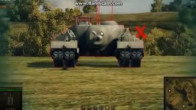 World Of Tanks Куда пробивать Т95 на разных танках   зоны пробитий Т95