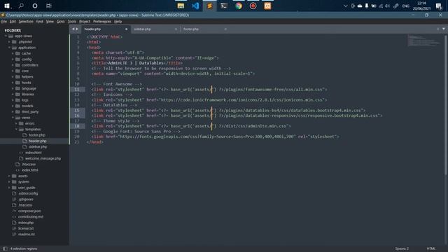 02 CRUD Codeigniter 3 - Setup Konfigurasi Codeigniter & Integrasi AdminLTE Beserta Database смотреть онлайн