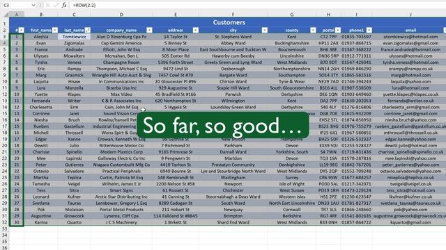How to Display Table Row Numbers in Excel смотреть онлайн