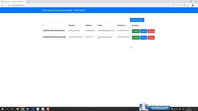 [1] Primera Aplicación Node.js y MongoDb - Demo del Proyecto Final смотреть онлайн