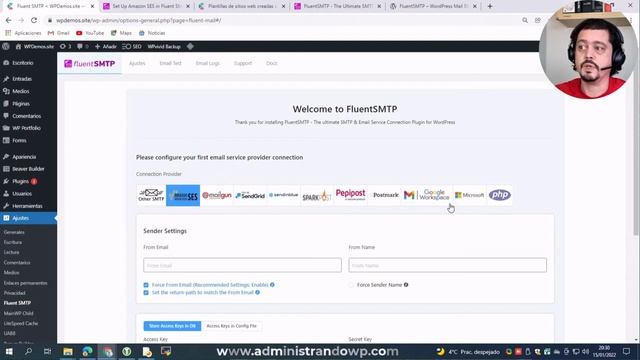 Como configurar el plugin FluentSMTP con Amazon SES смотреть онлайн