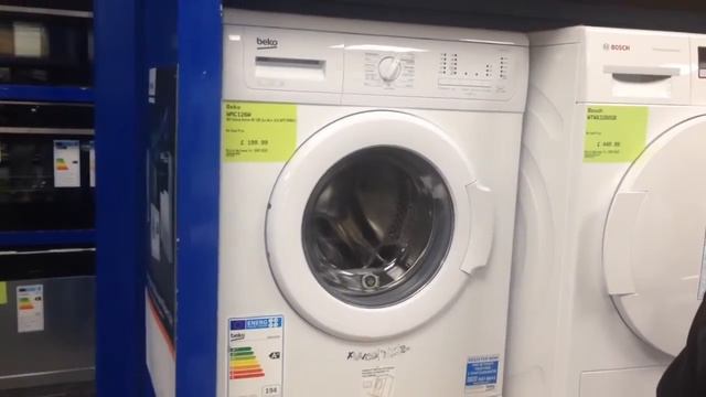 Beko Slim Depth Washing machine Video WMC126W only 46cm Deep! смотреть онлайн