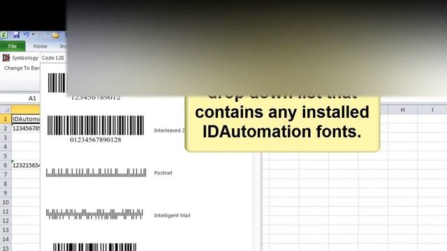 CREATE BARCODES IN EXCEL смотреть онлайн