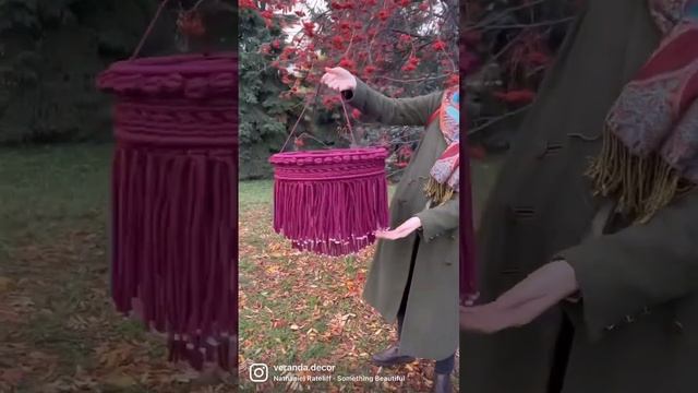 Макраме абажуры плетенные в технике макраме #макрамеабажур смотреть онлайн
