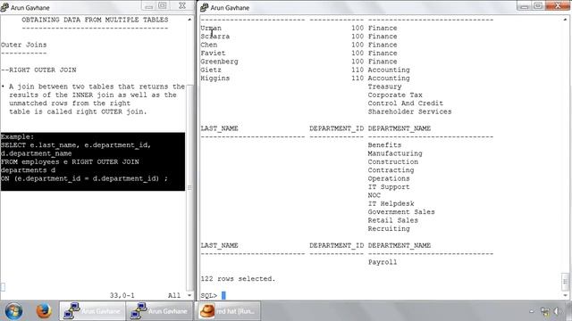 5.11 Right Outer Join смотреть онлайн