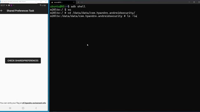 Insecure storage in Shared Preferences - Android CTF смотреть онлайн