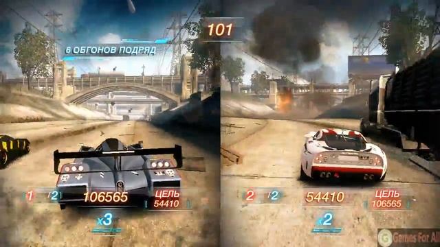 Split Second Velocity Gameplay(Игра на двоих,Game for two)[32-part] смотреть онлайн
