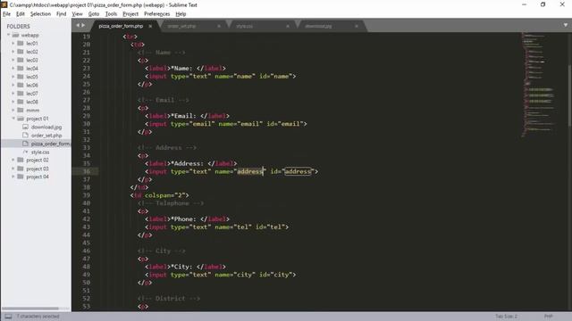 Pizza Delivery Form (HTML + PHP) смотреть онлайн